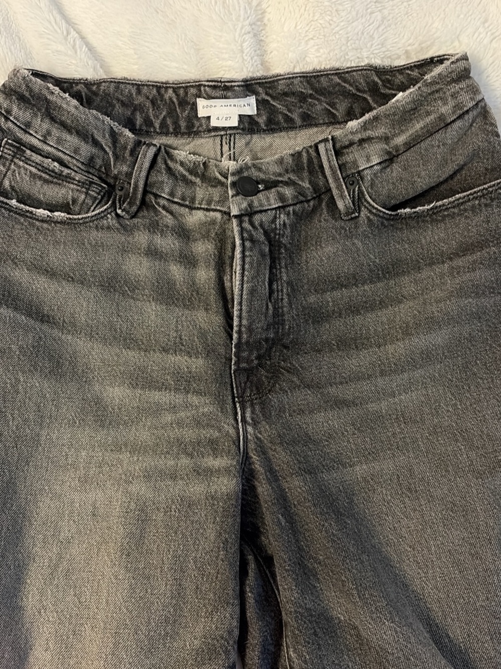 Good American Womens black Washed Jeans